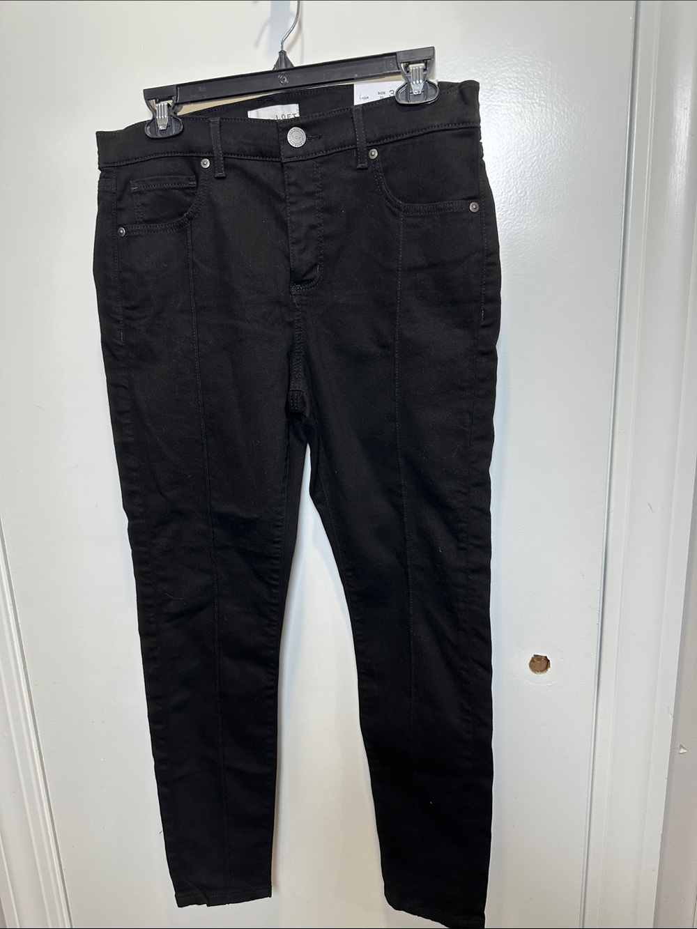 LOFT Black Skinny High-Rise Jeans (18)